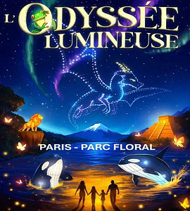 Expo L'Odyssée Lumineuse au Parc Floral de Paris